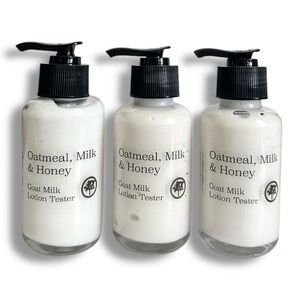 3x Goat Milk Lotion Testers - Oatmeal Milk Honey scent